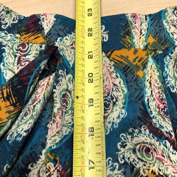 LULAROE Feathered Paisley Multi-Colored Skirt S - Picture 4 of 6